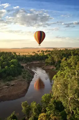 Balloon over the riverine forest