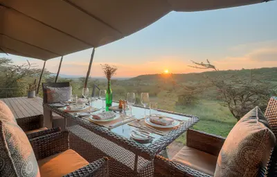 Family suite deck at sunset