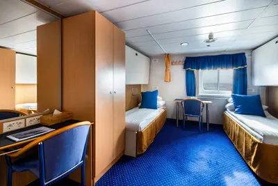 Comfort Twin cabin — two lower beds, more space