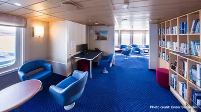 Aft Saloon internet corner