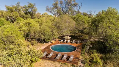 Pool deck from above
