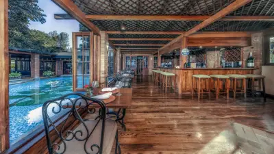 Poolside bar