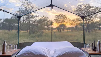 Wake to sunrise through the star-gazing roof