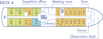 Deck plan — Deck 4 (air-cruise)