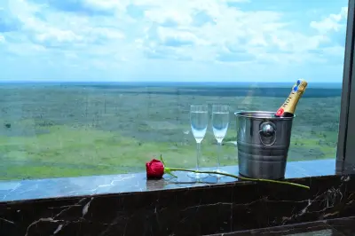 Champagne with a view over the national park