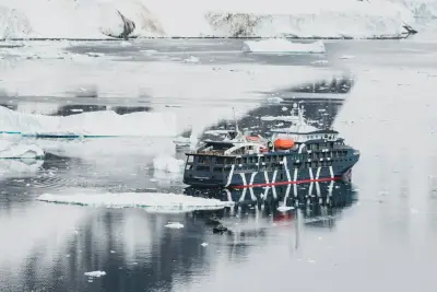 Magellan Explorer among brash ice