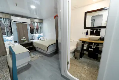 Standard cabin bathroom