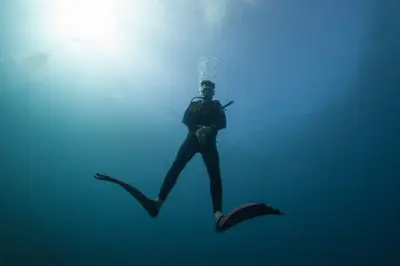 Descending into the blue
