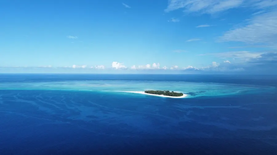 Mnemba Atoll from the air