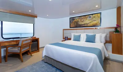 Upper Deck Balcony Double — fixed double bed