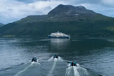Zodiacs heading out