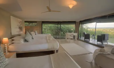 Valley tent with floor-to-ceiling views