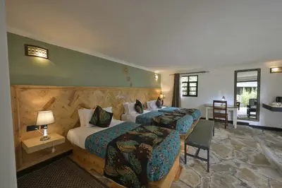 Deluxe cottage double with sitting corner