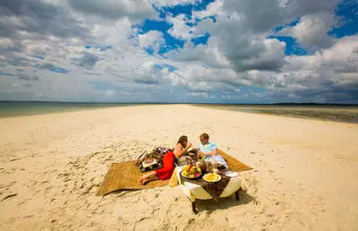 Beach picnic for two