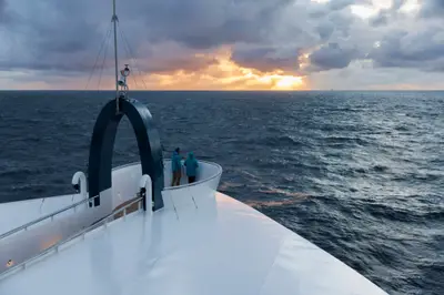Sunset from the bow