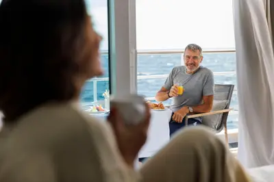 Balcony — breakfast with a view