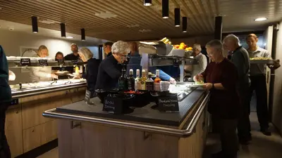 Buffet in the dining room