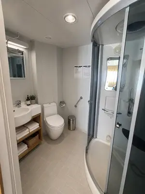 Premium Suite bathroom with jet shower