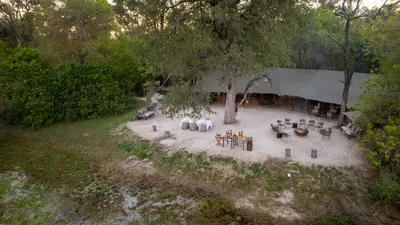 The boma under the trees