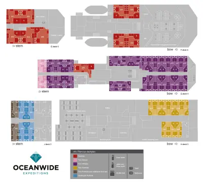 Plancius deck plan (Oceanwide)