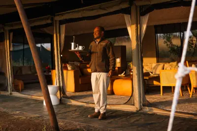 Lounge & bar at golden hour